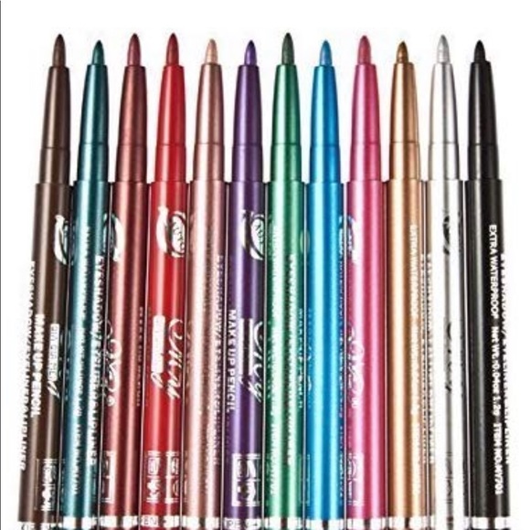 12 Piece Eye Liner Set Multi Color - Picture 4 of 4
